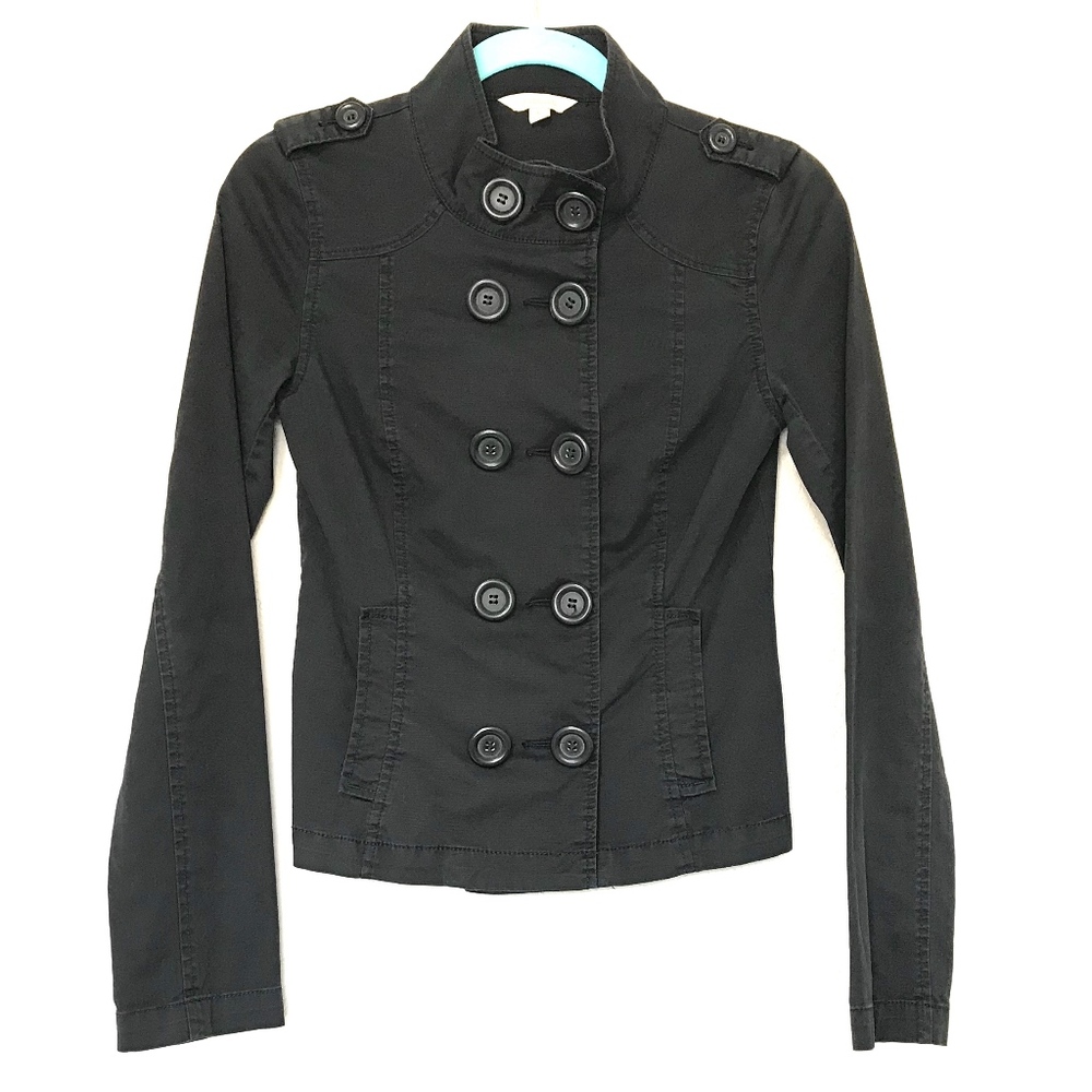 Nordstrom Rubbish Black Military Style Jacket S